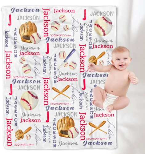 Vista 24 de YESCUSTOM Manta de forro polar de dinosaurio personalizada para niños y niñas, manta de texto personalizada para regalo de cumpleaños y ducha