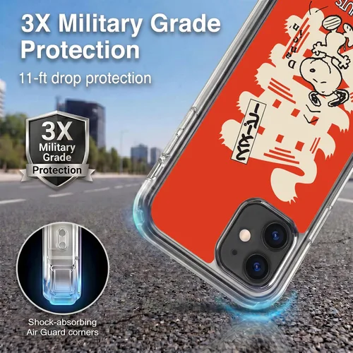 Vista 173 de Carcasa de gel para iPhone 7 Plus/iPhone 8 Plus, diseño de Snoopy Oriental de Peanuts, Badges