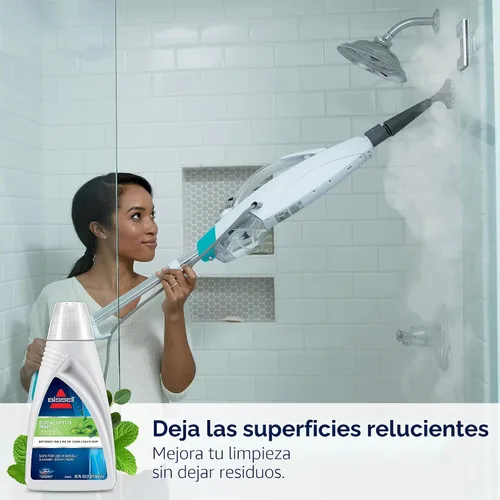 Vista 5 de Bissell agua desmineralizada para trapeador a vapor con aroma de eucalipto y menta, 946 ml, 1392, BLANCO