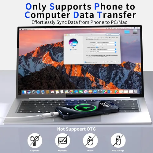 Vista 7 de Thousover Paquete de 4 adaptadores Lightning a USB C para iPhone 15/16/17 Pro/17 Pro Max, para cargador de iPhone 17/16, accesorios 17/16, carga