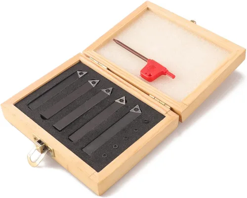 Vista 9 de Juego de herramientas de torneado de carburo indexable 5PCS 1/2" AL/AR/BL/BR/E estilo Para torneado, revestimiento, taladrado, biselado, se adapta