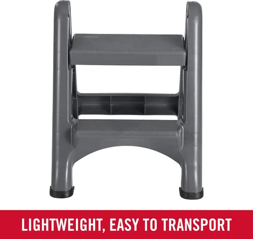 Vista 2 de Banquillo plegable de 2 escalones marca Rubbermaid Commercial 4209 EZ Step 2, 1