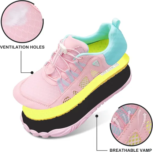 Vista 2 de SKASO Zapatos de agua para hombres y mujeres, zapatos descalzos de secado rápido, zapatos acuáticos ligeros con agujeros de ventilación