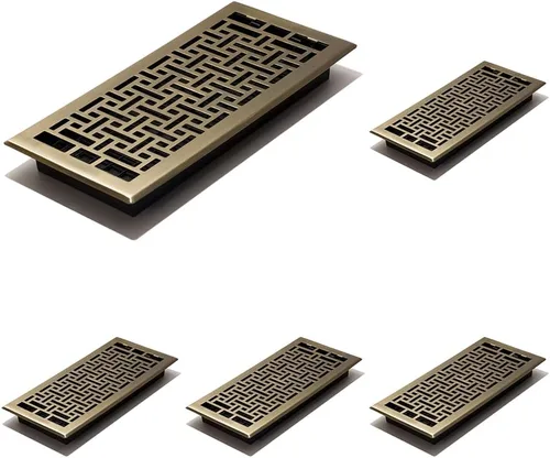 Vista 21 de Decor Grates Registro de suelo oriental AJH212-RB, 2 x 12 pulgadas, acabado de bronce frotado bronce (Rubbed Bronze Finish)