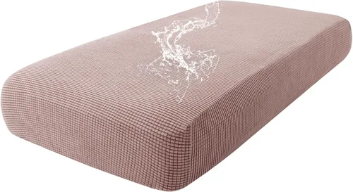 Vista 97 de Fundas impermeables para sofá seccional, fundas de cojín antideslizantes para sofá Ajuste seccional en forma de L, tela jacquard elástica, parte