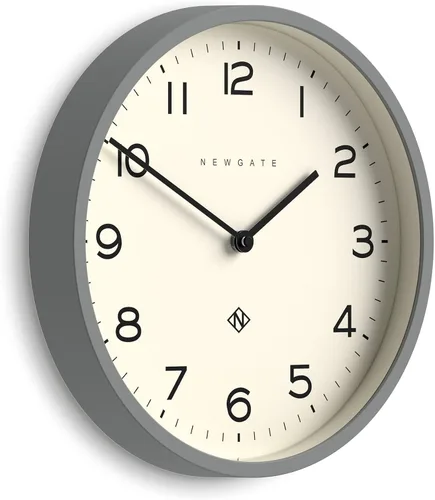 Vista 8 de NEWGATE® - Reloj de pared con número cuatro ecos, reloj redondo moderno, 12 pulgadas, negro, números fáciles de leer, ideal para cocina, sala