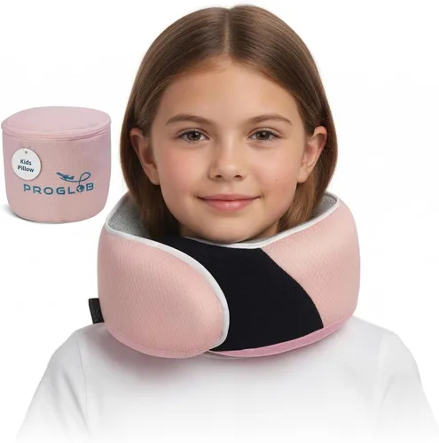 Vista 12 de Proglobe Almohada ortopédica para el cuello, almohadas cervicales de viaje para aviones, kit de espuma viscoelástica, soporte para la cabeza