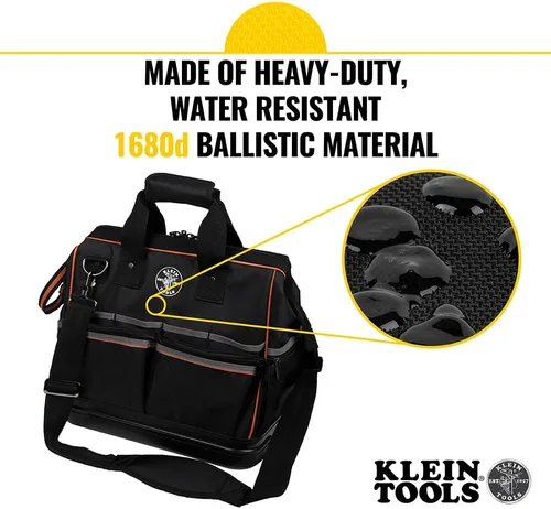 Vista 4 de Klein Tools 554171814 Tradesman Pro Bolsa Oorganizador Eextremea de electricista bolsa