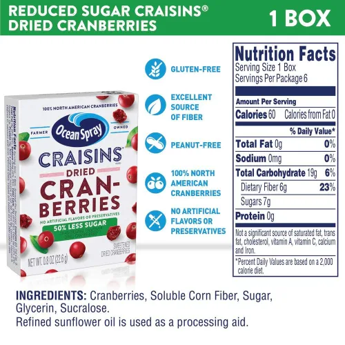 Vista 3 de Ocean Spray Craisins Arándanos secos