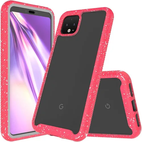 Vista 8 de Funda transparente resistente para Google Pixel 4, funda híbrida a prueba de golpes, protector de pantalla integrado, serie Guardian, funda para Azul