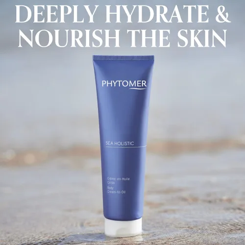 Vista 3 de PHYTOMER Sea Holistic Crema corporal a aceite hidratante para la piel Hidrata y nutre la piel seca Crema hidratante rica que se transforma
