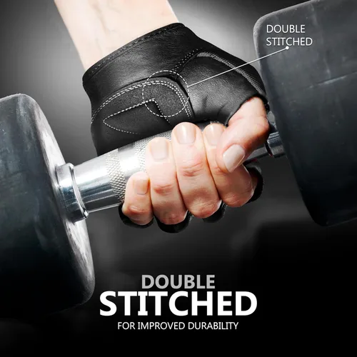 Vista 6 de DXM SPORTS Guantes de entrenamiento para hombres, guantes de levantamiento de pesas de gimnasio con soporte para muñeca, transpirables, guantes