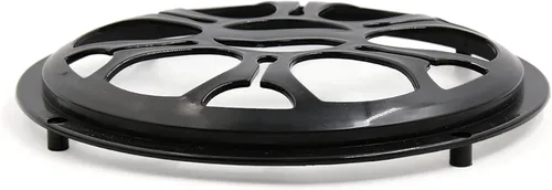 Vista 3 de uxcell 4pcs 7 pulgadas negro plástico coche audio woofer subwoofer cubierta de malla