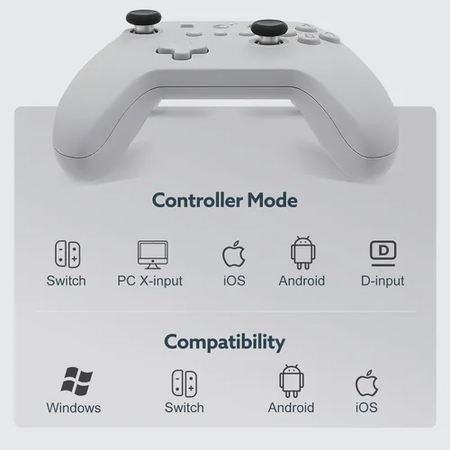 Vista 7 de [No Drift] GuliKit KK3 Bluetooth Controller for Switch/Switch OLED/Steam Deck/Android/iOS, Gulikit KK3 Wireless Controller with TMR Joysticks & Hall