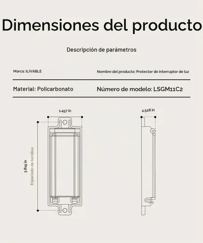 Vista 3 de Protección de interruptor de luz, ILIVABLE cubierta de interruptor basculante a prueba de niños evita que los niños o el interruptor se enciendan