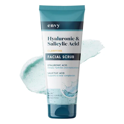 Vista 8 de Envy Exfoliante facial con colágeno y ácido glicólico, antienvejecimiento, suavizante y mejora las manchas oscuras, exfoliante suave, probado por