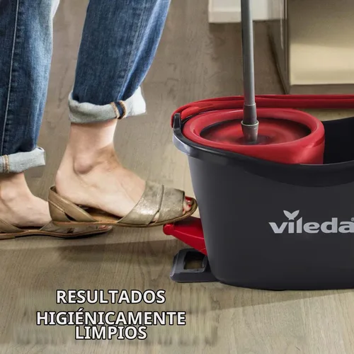 Vista 2 de Vileda EasyWring and Clean Turbo Classic - Cabezal de recambio para mopa de microfibra