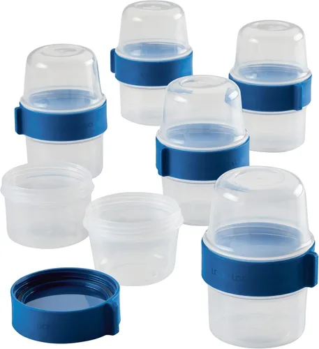 Vista 10 de LOCK & LOCK LocknLock Easy Essentials Twist - Recipiente de almacenamiento de alimentos de dos vías, sin BPA y apto para lavavajillas, juego de 10