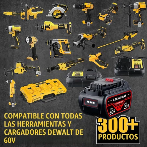 Vista 5 de VANON 9.0Ah DCB606 Reemplazo para batería DeWalt 20V/60V MAX