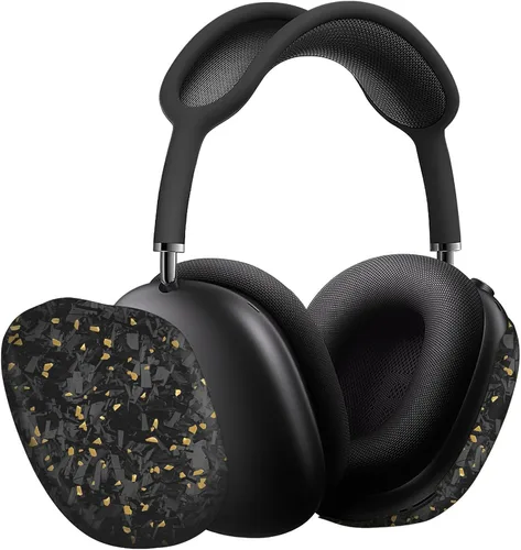 Vista 22 de MONOCARBON Funda de fibra de carbono real para AirPods Max (2024/2020), cubierta protectora de grado militar para auriculares Apple Max, único Azul