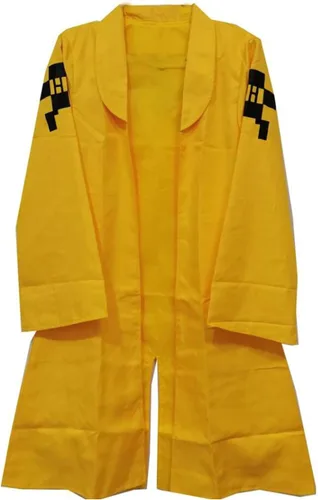 Vista 5 de Danganronpa V3 Killing Harmony Cosplay Angie Yonaga Disfraz de Halloween Amarillo Chaqueta Abrigo