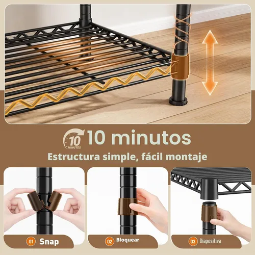 Vista 8 de Raybee Perchero con ruedas para ropa resistente para colgar ropa Negro