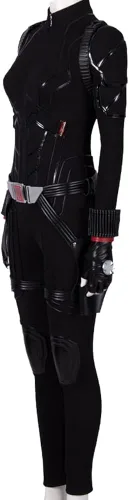 Vista 2 de Xuminvty Disfraz de Natasha Romanoff para mujeres adultas, peluca de Yelena Belova, traje de batalla, chaleco