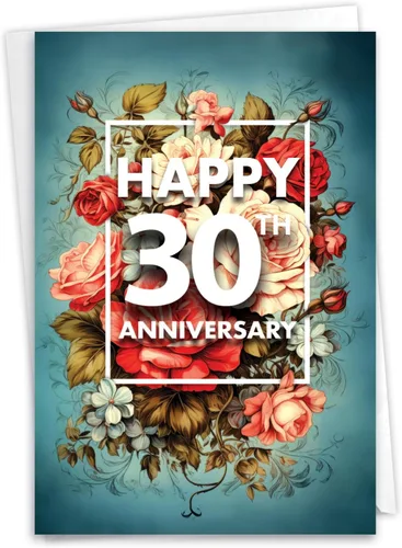 Vista 9 de NobleWorks Tarjeta de felicitación de 30 aniversario (compañero de trabajo) con sobre de 5 x 7 pulgadas para hombres, mujeres (1 tarjeta), cuenta