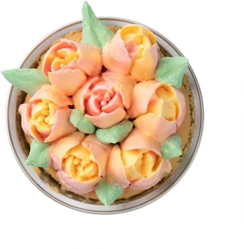 Vista 43 de Restaurantware Pastry Tek - Punta de tubería rusa, 1 punta para decoración de pastel de rosas, punta de decoración de acero inoxidable #9 resistente
