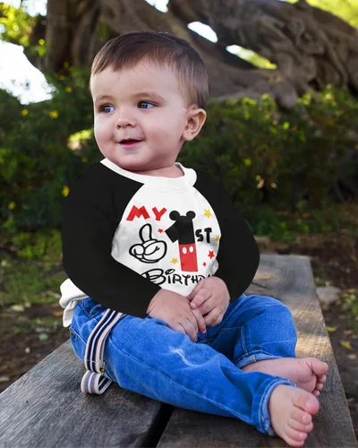 Vista 5 de Luke & Lulu First Birthday Outfits for Baby Boys Shirts - Mouse Theme, One, 1st Birthday