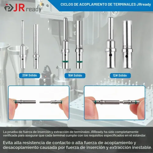 Vista 5 de JRready Kit de conectores Deutsch de 2 pines con contactos sólidos de tamaño 16 (14-20AWG), conector impermeable Deutsch de 2 pines de la serie