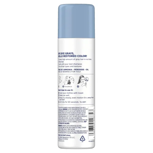 Vista 10 de Clairol Spray para colorear el cabello para retoque de raíz, marrón claro, paquete de 1 Clairol Root Touch-Up Spray para teñir el cabello, marrón