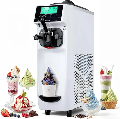 Vista 12 de Máquina de helado GSEICE Soft Serve ETL Blanco puro