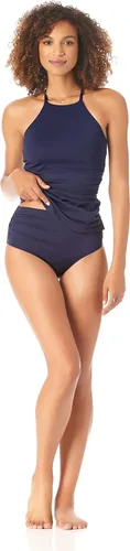 Vista 3 de Anne Cole Tankini de cuello alto estándar para mujer