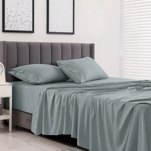 Vista 314 de LUX Décor - Juego de sábanas Twin de microfibra ultrasuave de 3 piezas con sábana encimera, sábana bajera de 16 pulgadas de profundidad y funda
