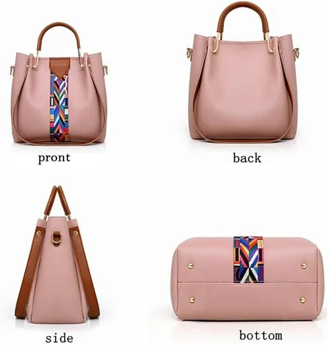 Vista 3 de Juego de 4 bolsos de mano de moda para mujer