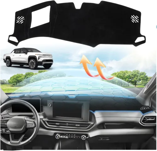 Vista 32 de CARTIST Cubierta de tablero Compatible con Toyota 4Runner 2010-2023 2024 Cubierta de tablero para 4Runner Accesorios Alfombra antideslizante