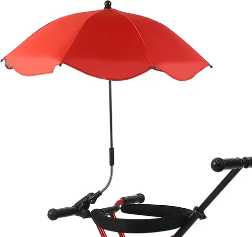 Vista 11 de TITA-DONG Paraguas para silla con abrazadera, silla de playa ajustable universal, con protección UV, sombrilla para silla de patio, silla de playa