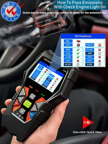 Vista 11 de MOTOPOWER MP69040 Lector de código OBD2 para coche, herramienta de escaneo de diagnóstico de fallo del motor, negro