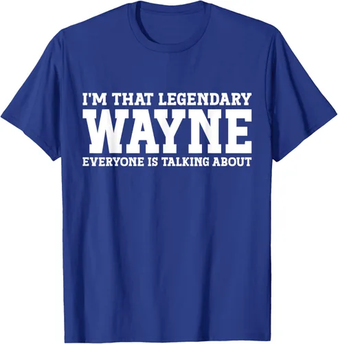Vista 21 de Wayne Personal Name Funny Wayne Camiseta, Negro