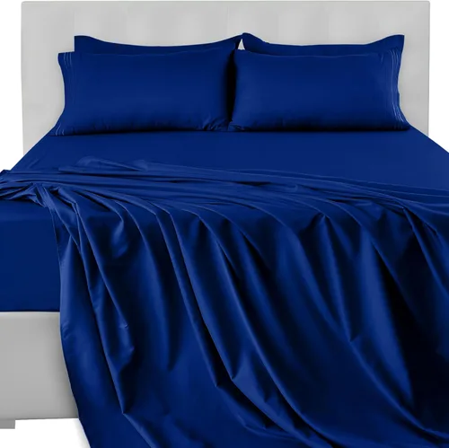 Vista 42 de LUX Décor - Juego de sábanas Twin de microfibra ultrasuave de 3 piezas con sábana encimera, sábana bajera de 16 pulgadas de profundidad y funda