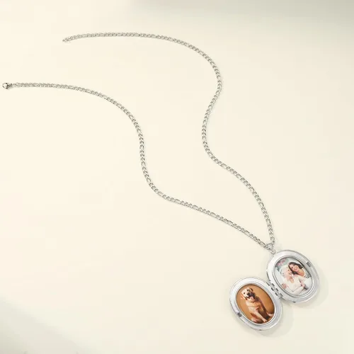 Vista 25 de Forget-Me-Not and Queen Anne's Lace Pressed Wildflower Necklace Birth Month Real Flower Necklace Gold/Silver Pressed Flower Jewelry
