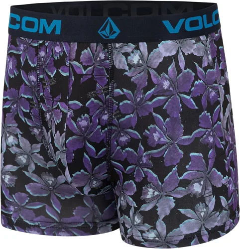 Vista 2 de Volcom Calzoncillos tipo bóxer para hombre, paquete de 3 calzoncillos de poliéster y elastano