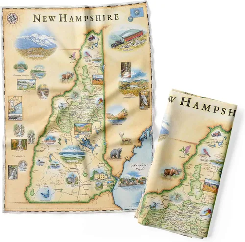 Vista 33 de Xplorer Maps 1000 Islands Map - Toalla decorativa de harina para cocina, 100% algodón, 18 x 24 pulgadas