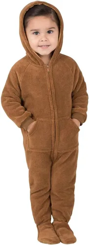 Vista 6 de Footed Pajamas - Enterizo con capucha a juego para la familia Suéteres de una pieza para niños, niñas, hombres, mujeres y mascotas, unisex, Candy