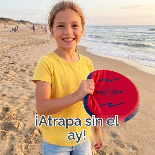 Vista 2 de Funsparks Easy Disk - Disco Volador de Captura Suave - Disco Fácil de Aprender y Jugar, Lanzamiento de Disco para Juegos en Interiores o Exteriores