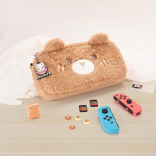 Vista 6 de Switch Case for NS Switch, innoAura 15 in 1 Switch Accessories Bundles with Switch Carrying Case, Switch Protective Case, Switch Game Case, Switch
