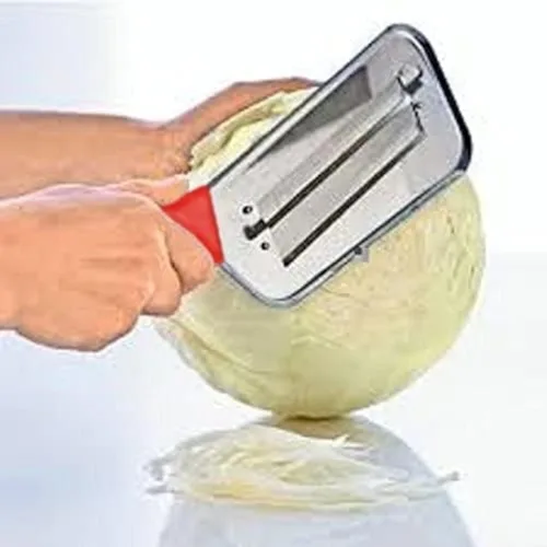 Vista 6 de YukaBa Cuchillo de cocina de repollo Slicer Chopper Shredder Sauerkraut Cutter Coleslaw Rallador (negro)