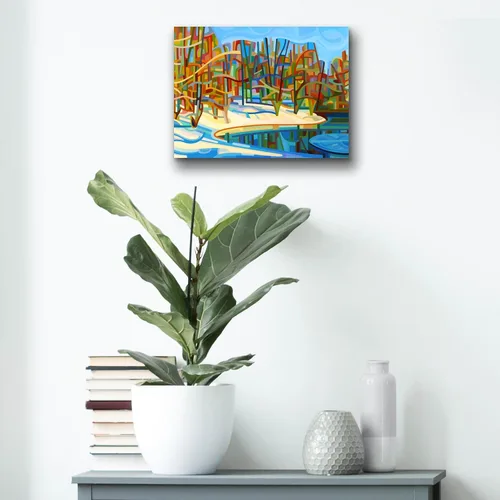 Vista 7 de Epic Art Mandy Budan, arte de pared de cristal acrílico, 16 x 12 pulgadas