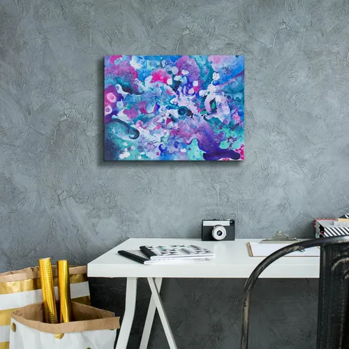 Vista 6 de Epic Graffiti 'Luminous Darkness' de Carissa Luminess, lienzo para pared, 16 x 12 pulgadas